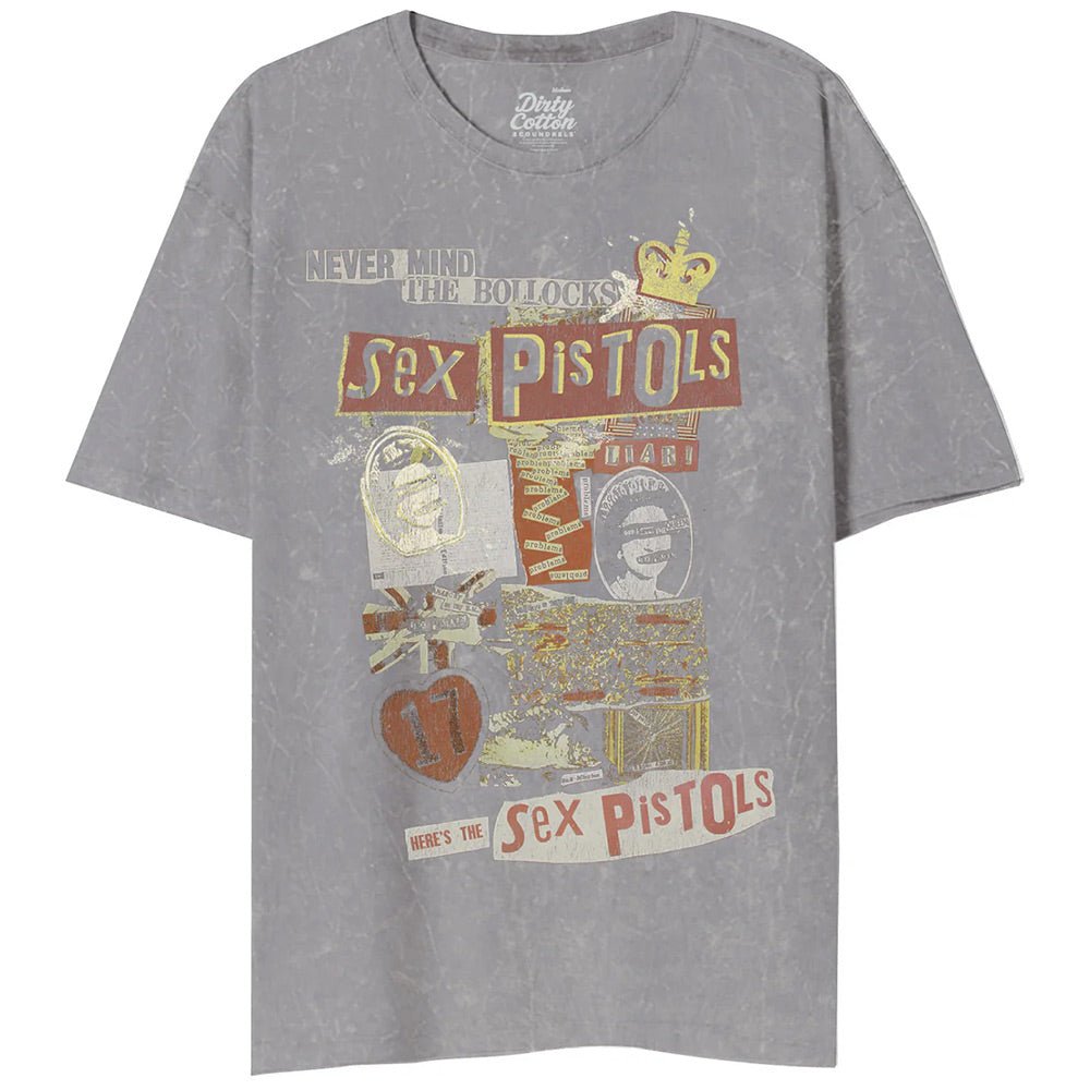 SEX PISTOLS セックスピストルズ - COLLAGED SILVER / タイダイ / Tシャツ / メンズ - PGS